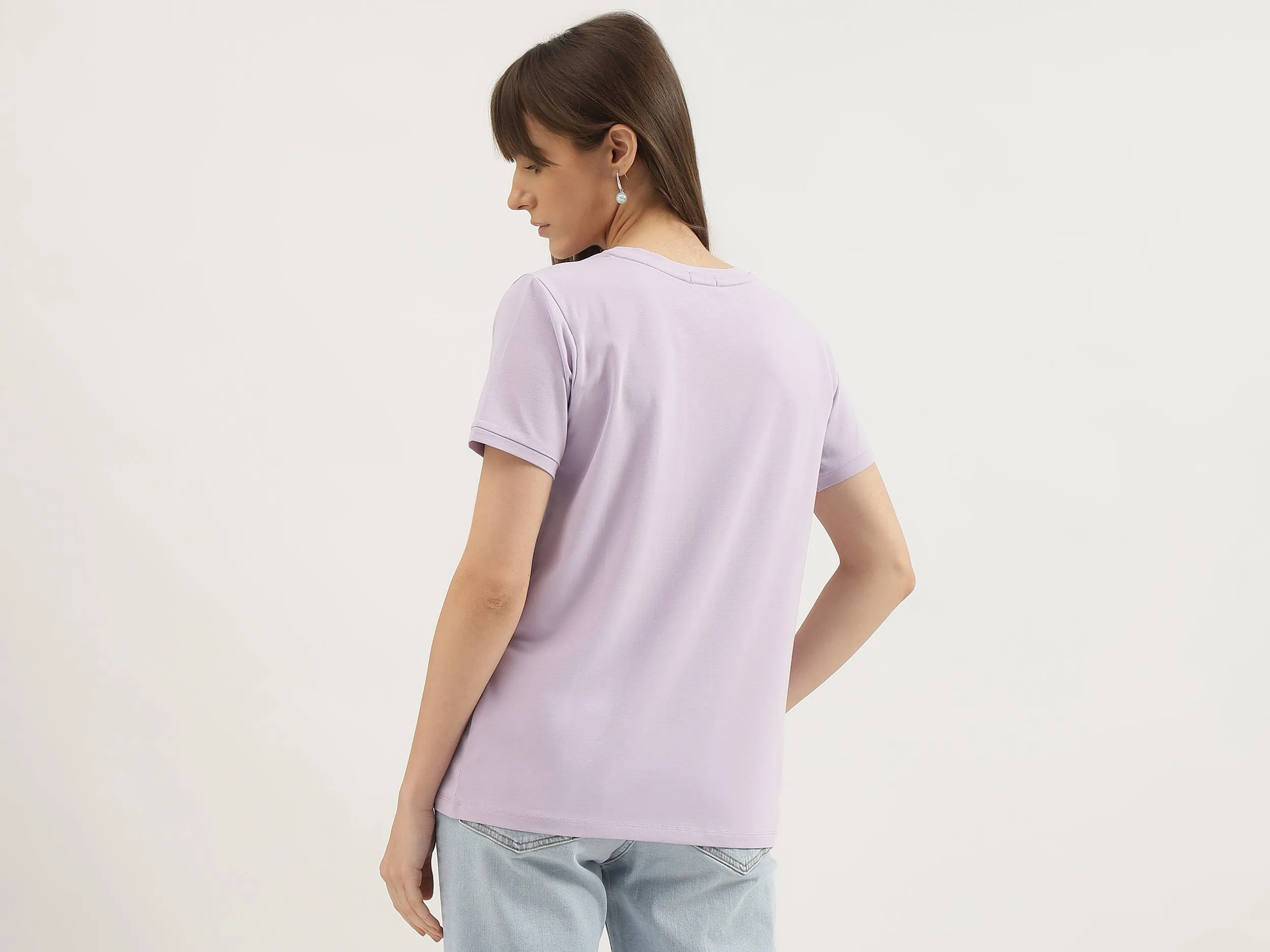 Regular Fit Round Neck Solid T-shirts