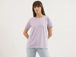 Regular Fit Round Neck Solid T-shirts