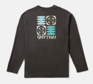 RHYTHM NOTCH VINTAGE LS TSHIRT - VINTAGE BLACK
