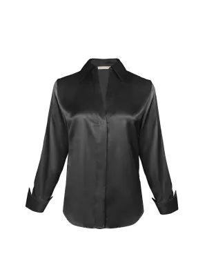 Runway Silk Shirt - Black