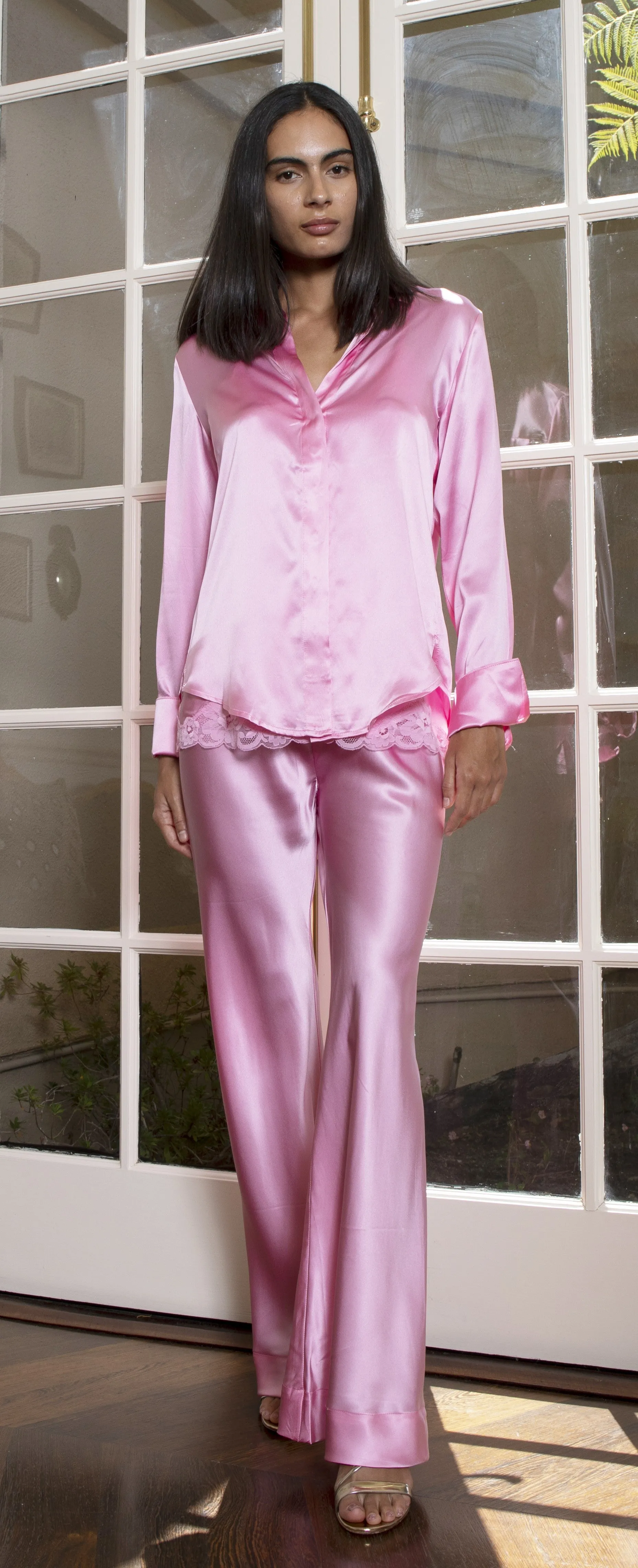 Runway Silk Shirt - Pearl