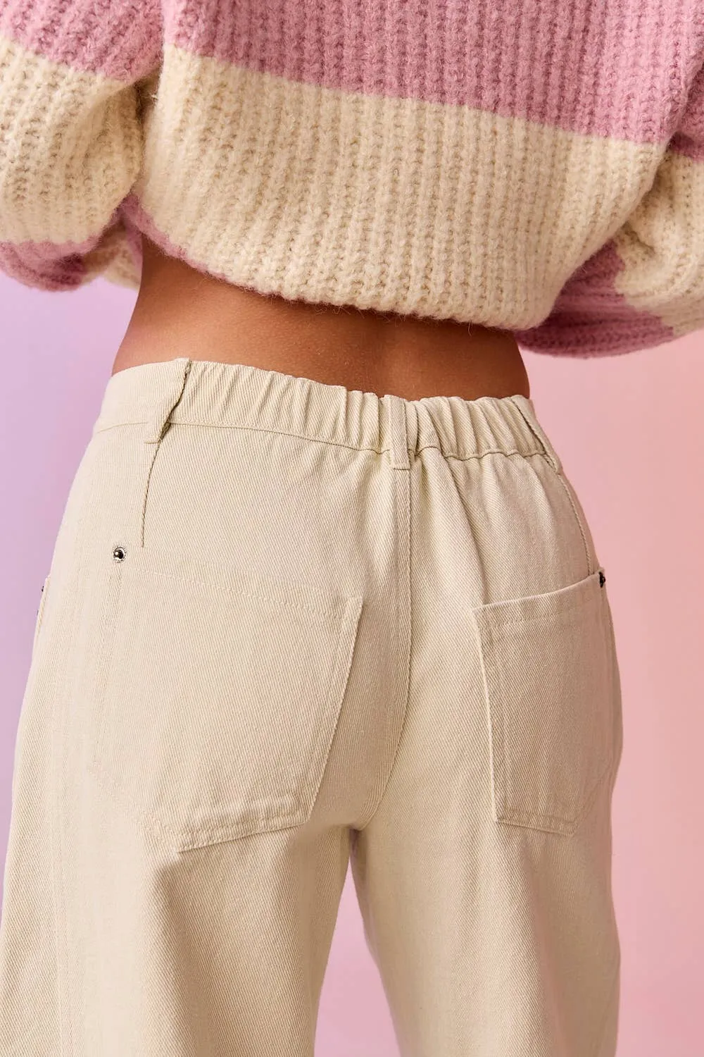 Sandstone Barrel Jeans