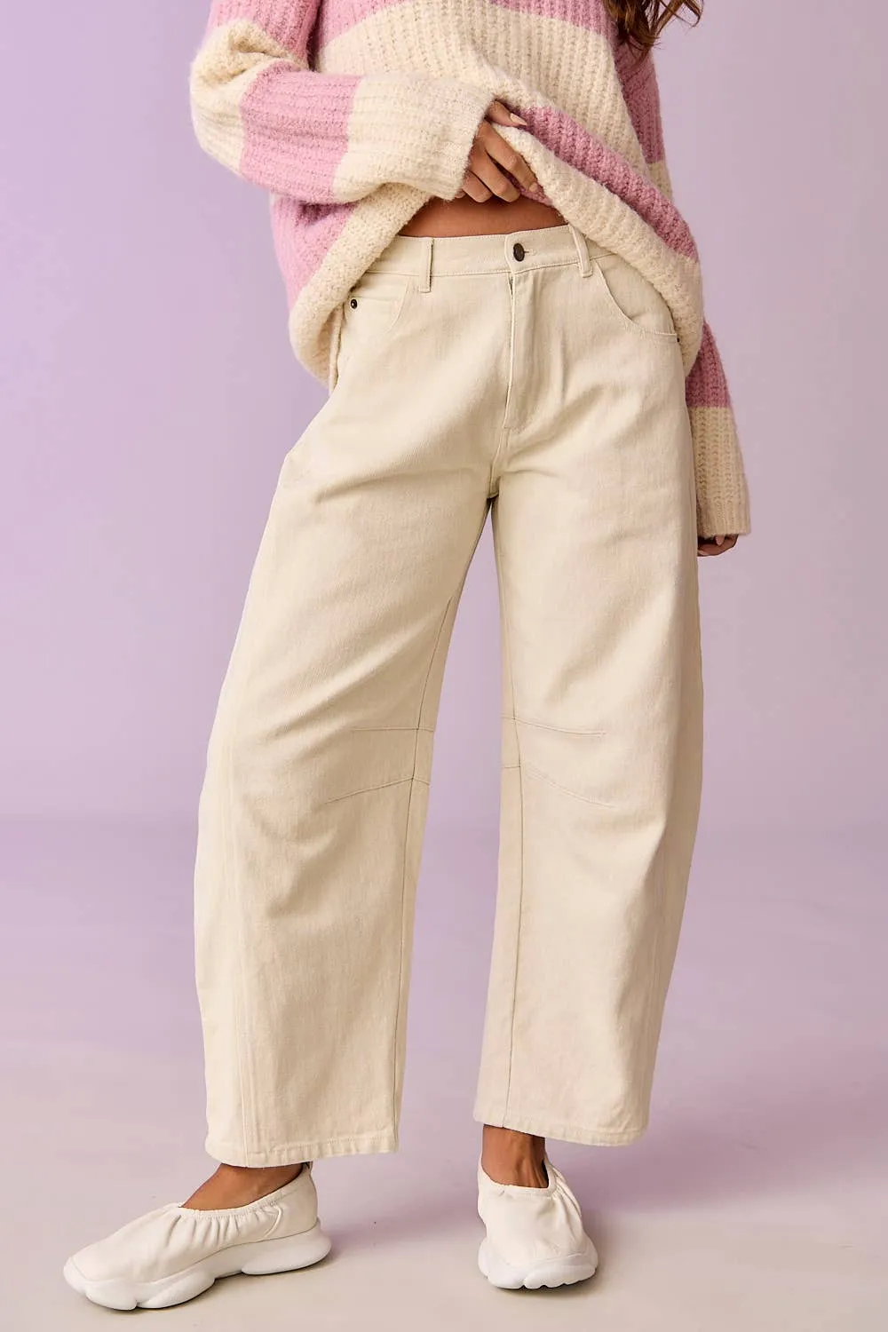 Sandstone Barrel Jeans