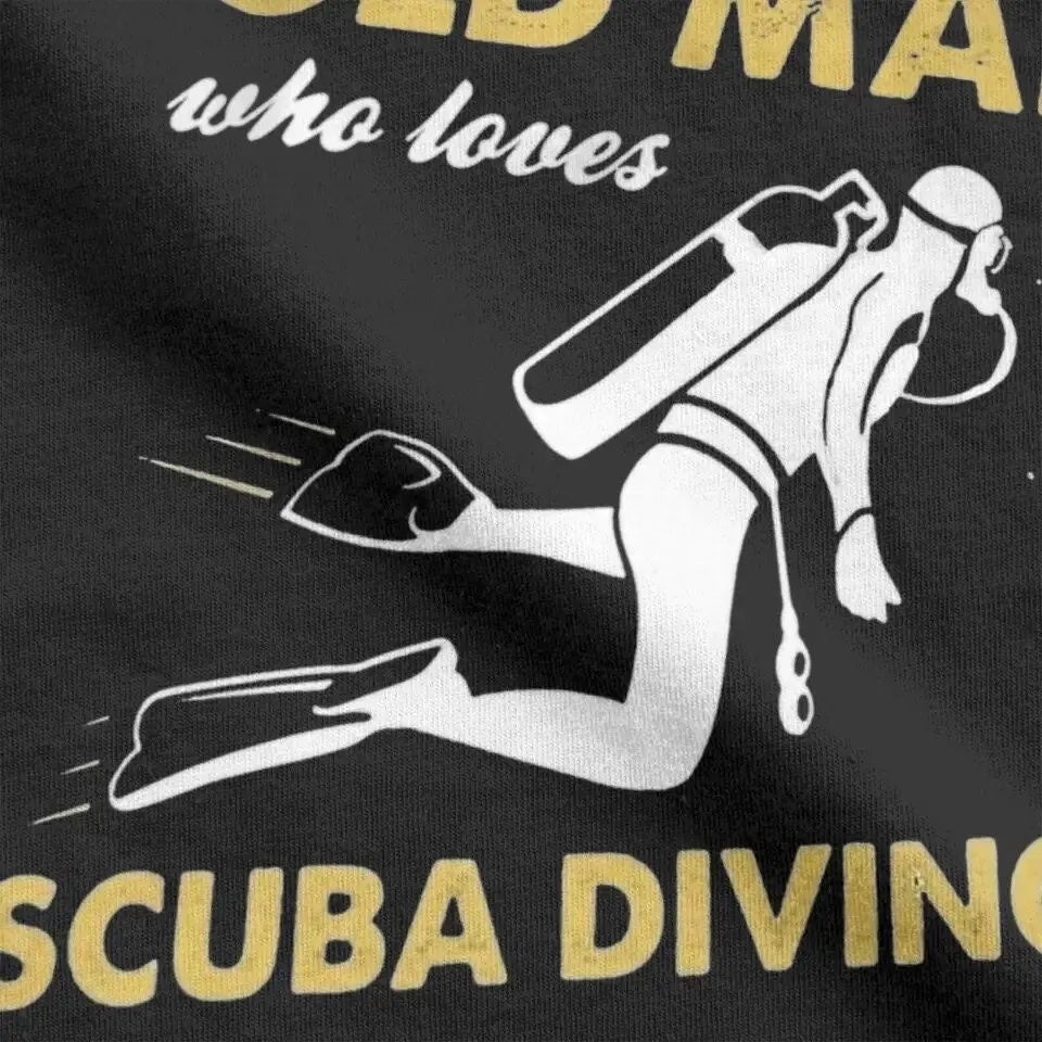 Scuba diving T-Shirt for Men | Never Underestimate An Old Man