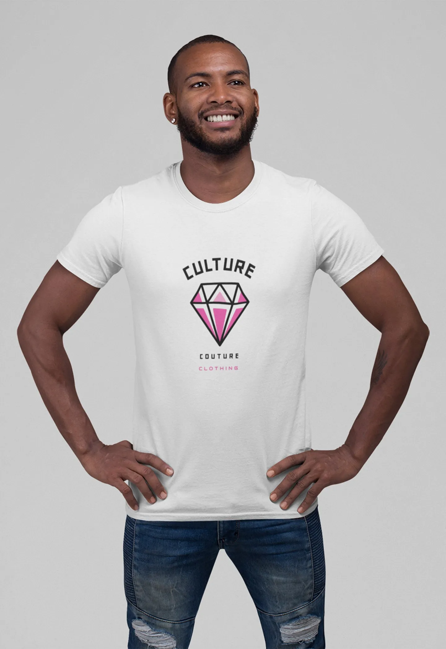 Shine Bright T-Shirt/White/Pink