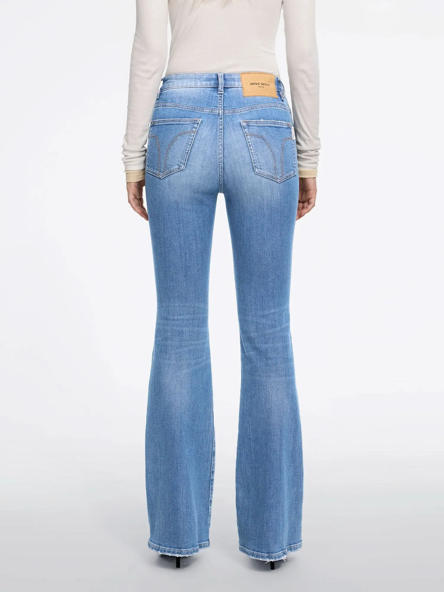 Slim-Fit Flared Jeans-240