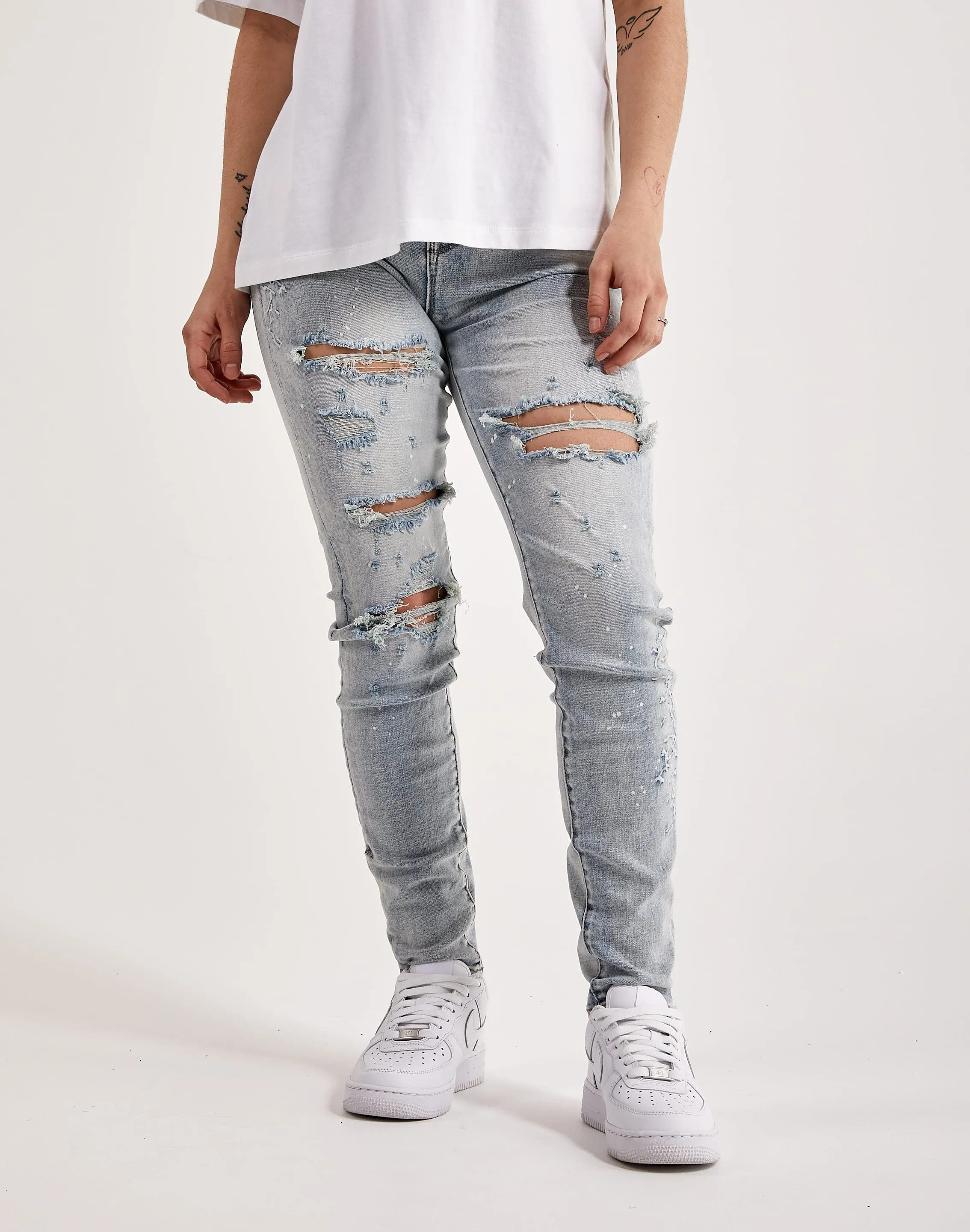 Smoke Rise Janis High-Rise Skinny Ripped Jeans