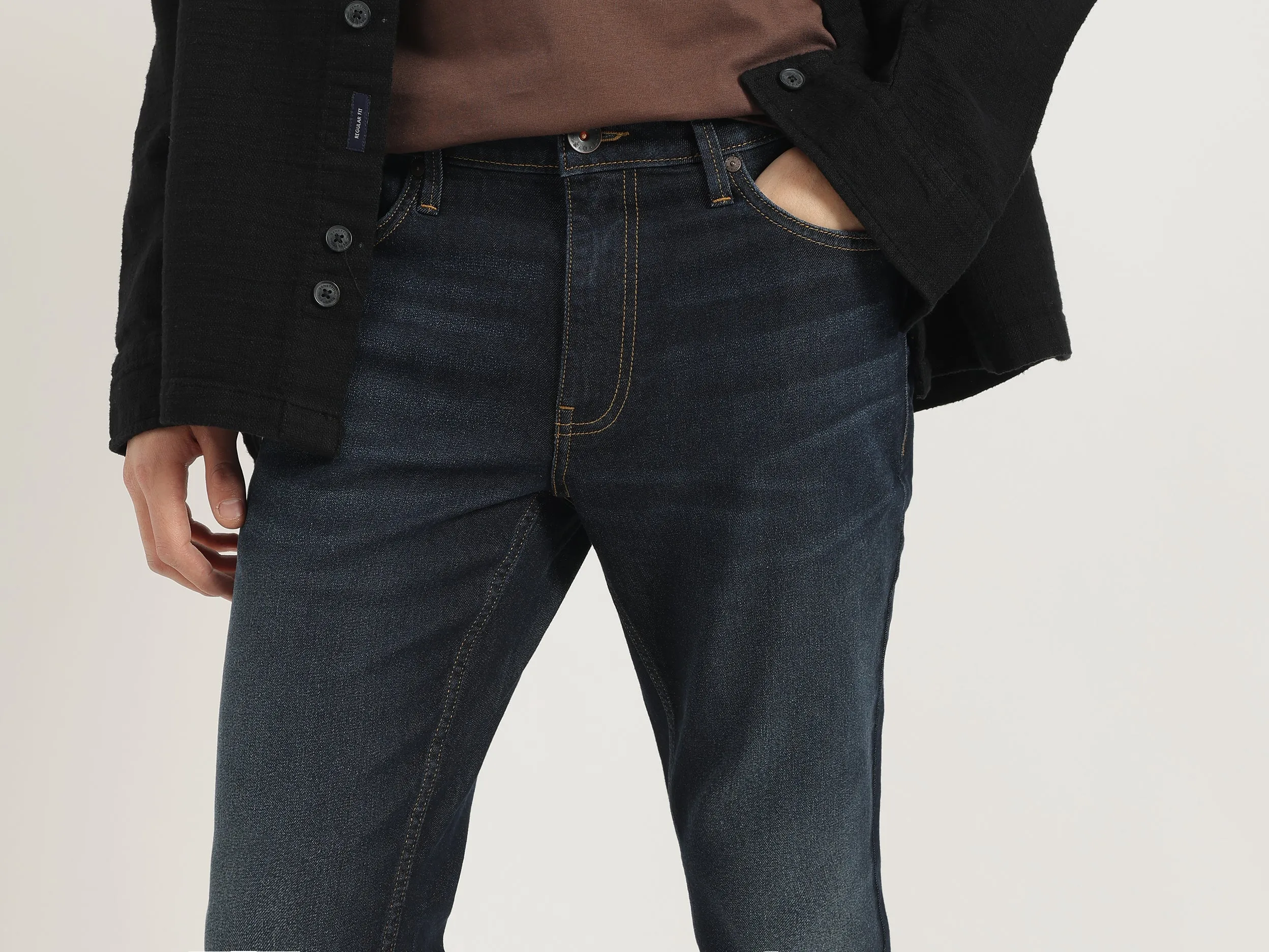 Solid Skinny Fit Jeans