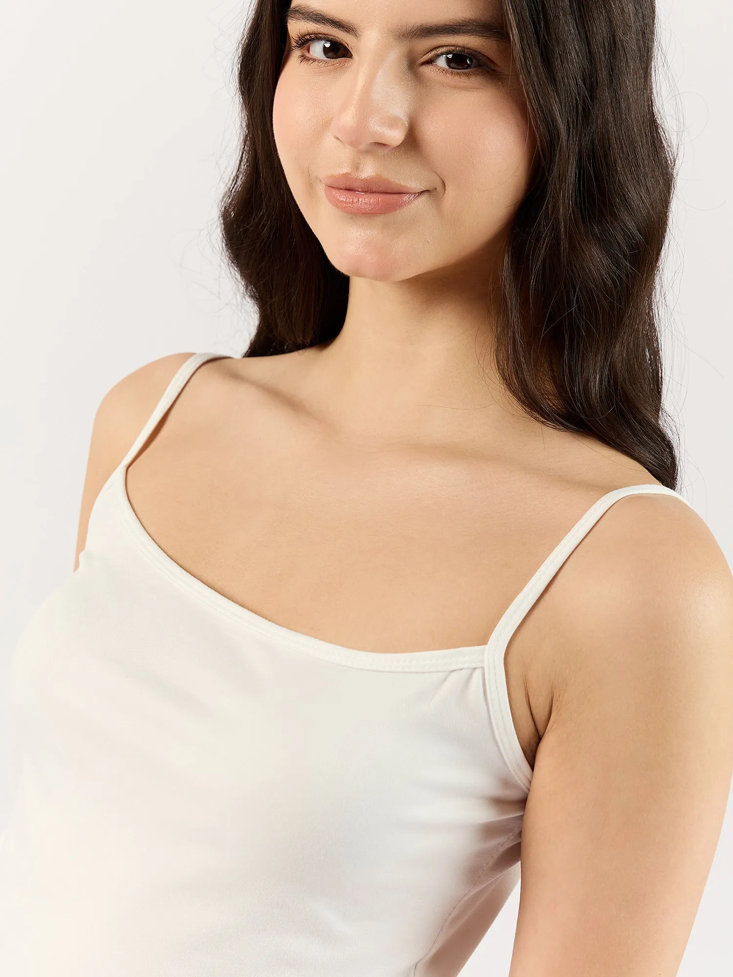 Solid White Basic Cami Top