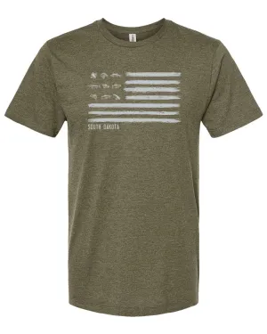 South Dakota Fishing Short Sleeved Tee