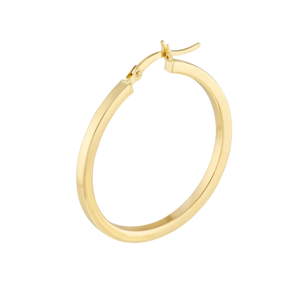 Square Edge Hoops/ 30mm