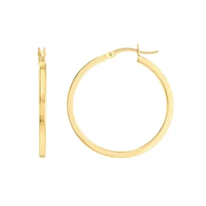 Square Edge Hoops/ 30mm