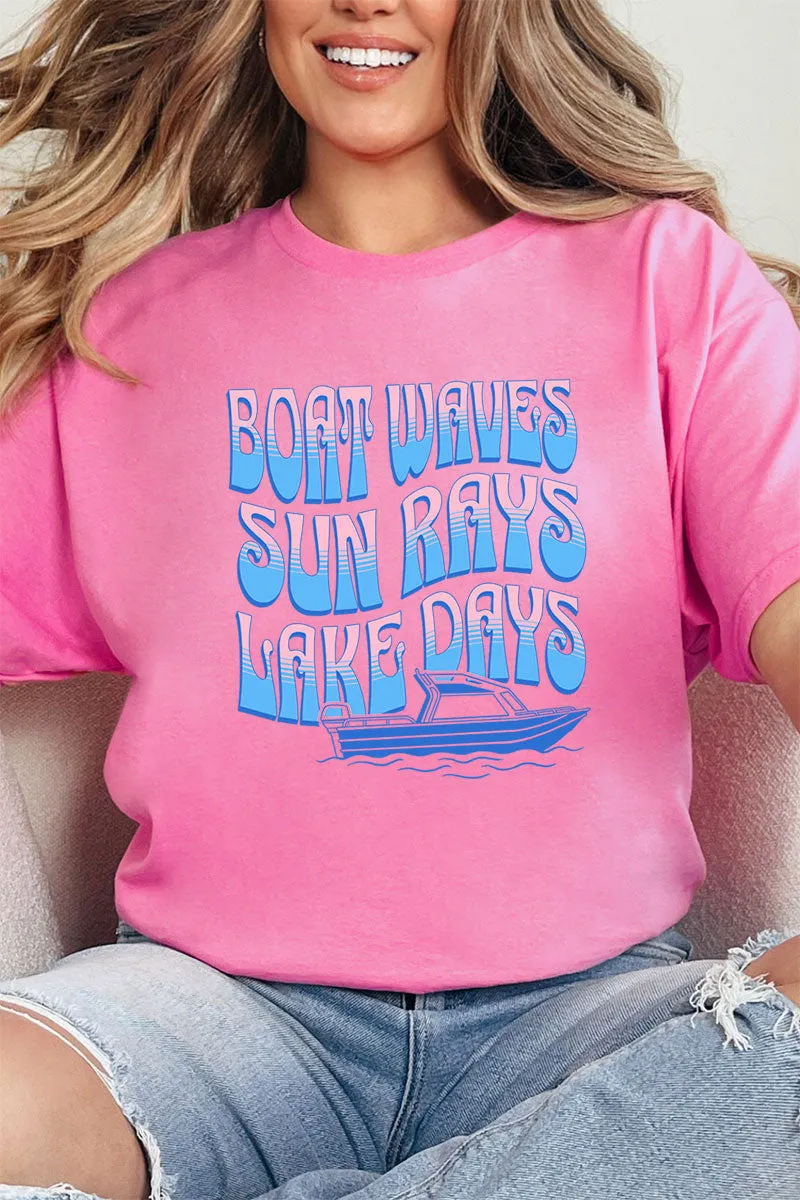 Stacked Retro Lake Days Softstyle Adult T-Shirt