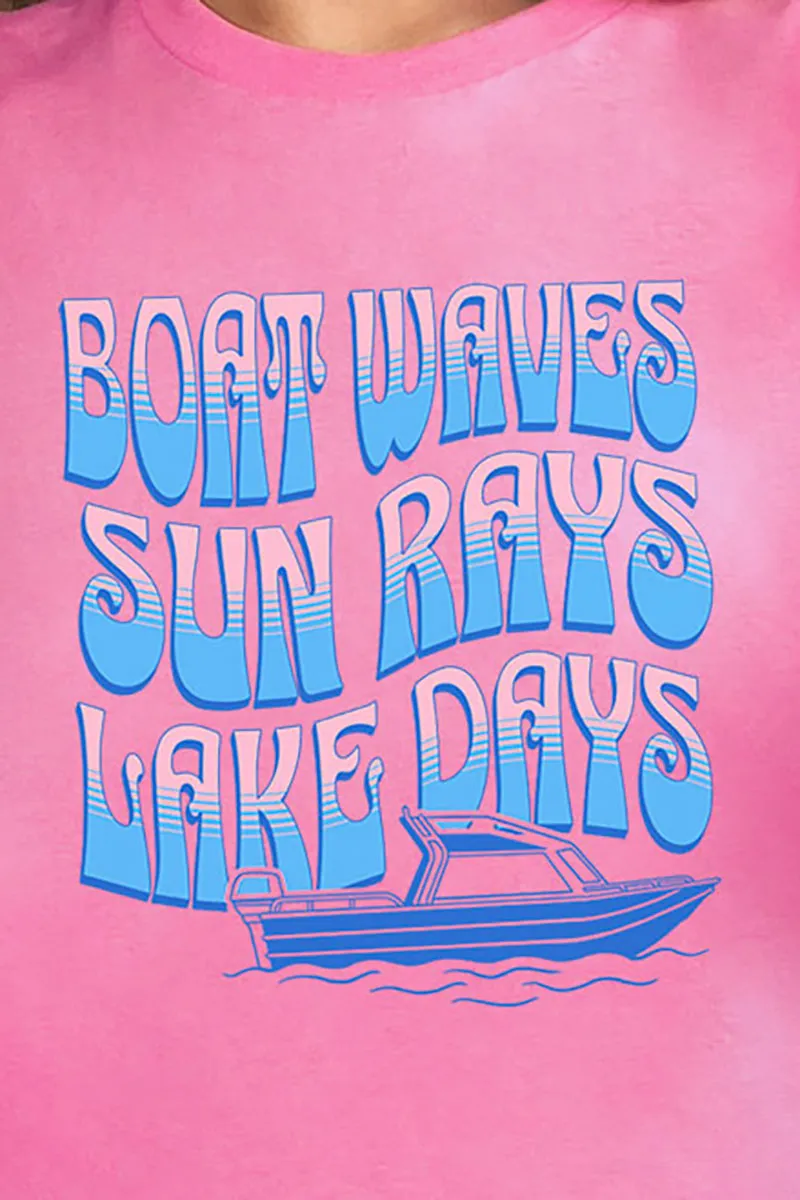 Stacked Retro Lake Days Softstyle Adult T-Shirt