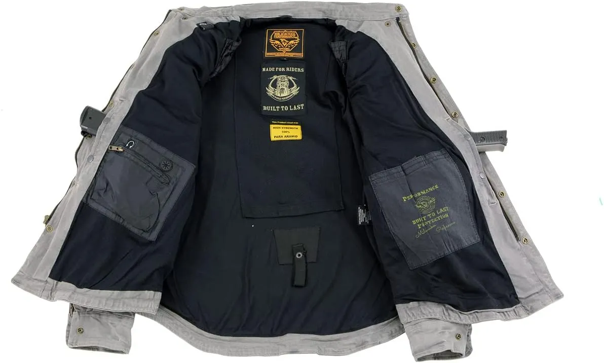 StahlHaut Herren Ledermänner Denim Hemd