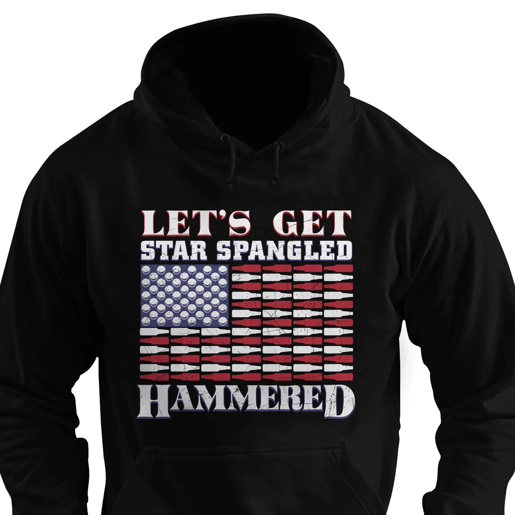 Star Spangled Hammered Beer Flag Shirt