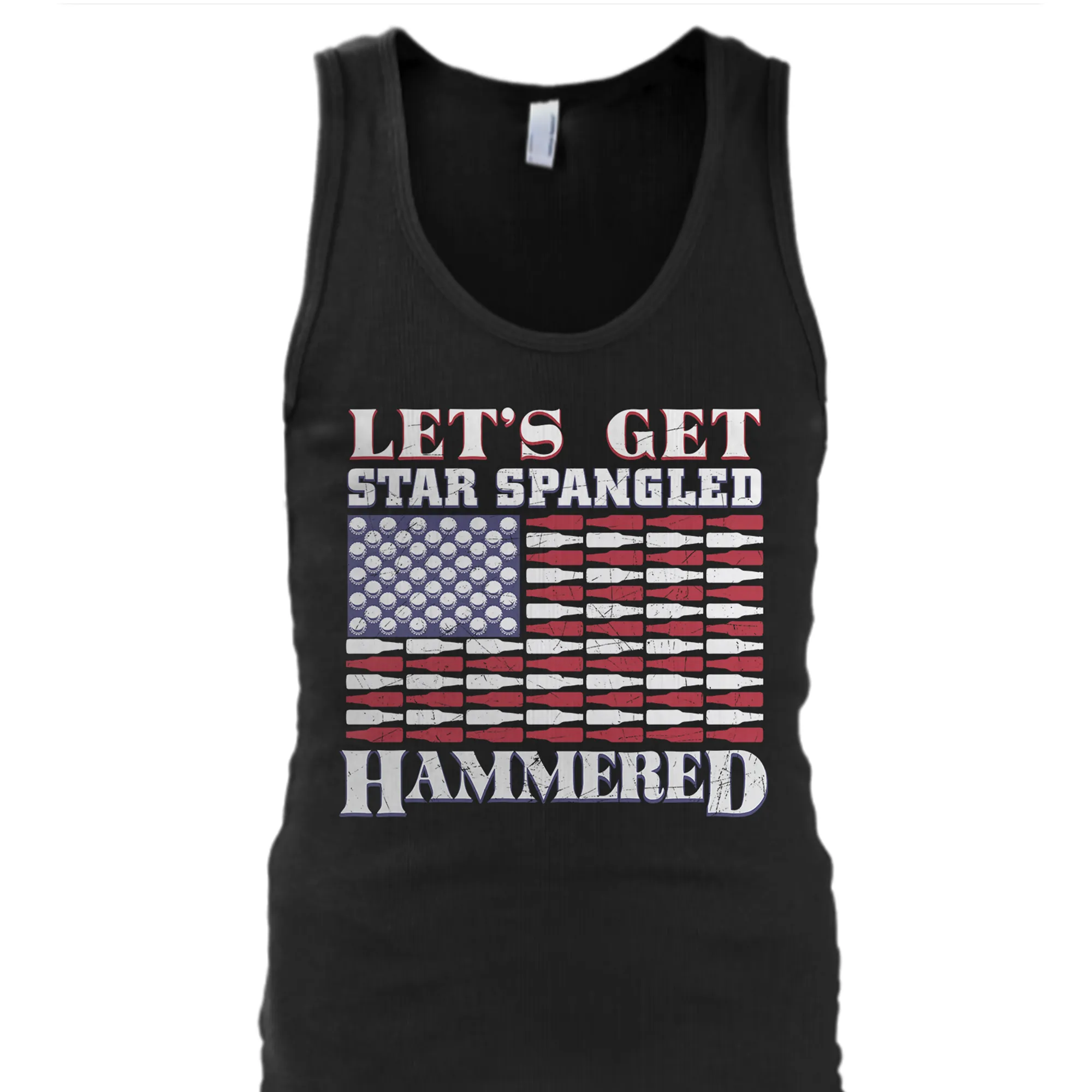 Star Spangled Hammered Beer Flag Shirt