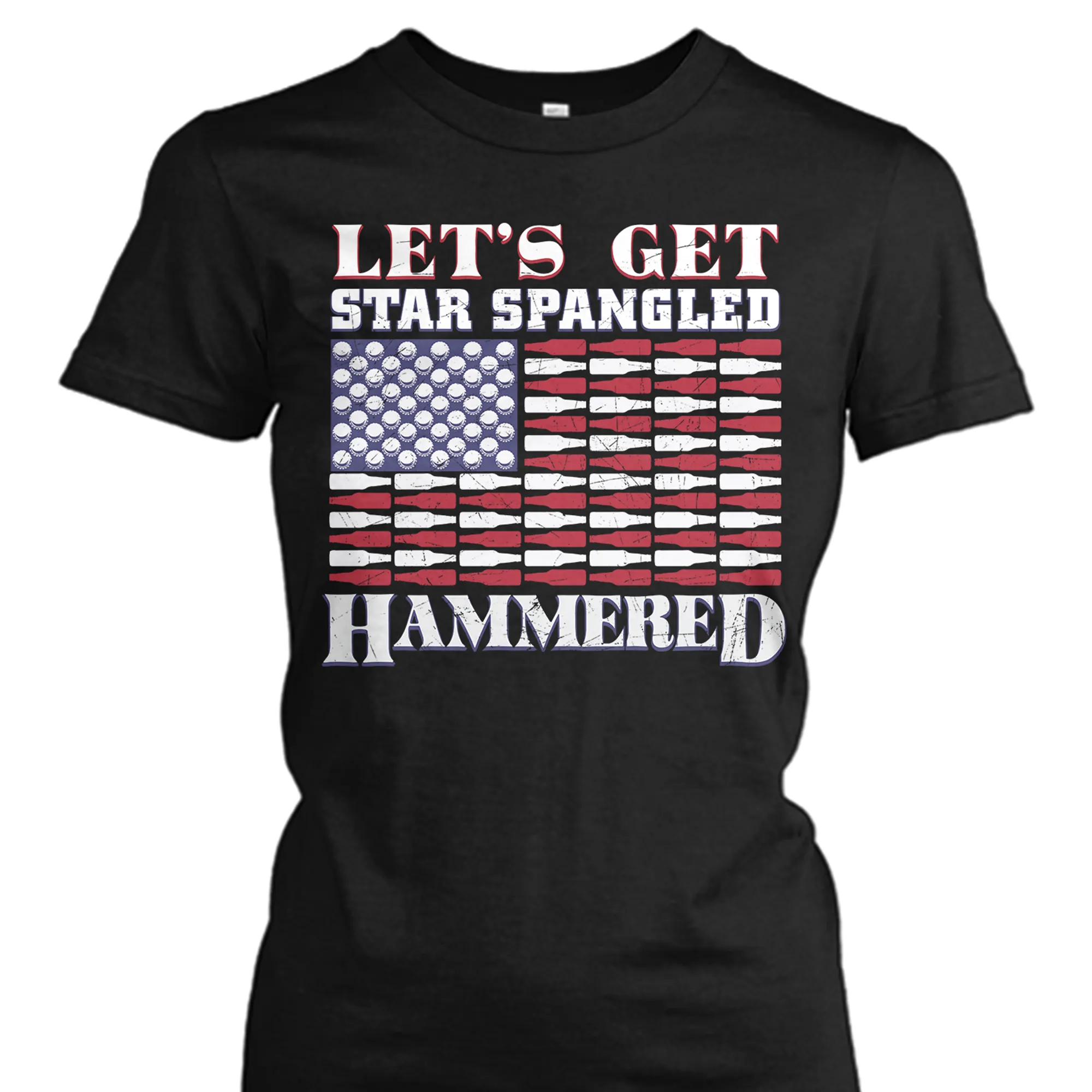 Star Spangled Hammered Beer Flag Shirt