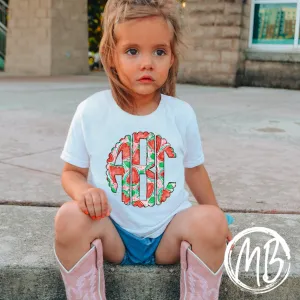Strawberry Monogram Tee