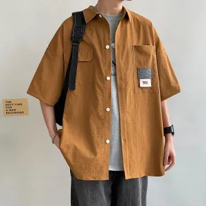 StreetAce Herren Oversize Hemd mit Mehreren Taschen