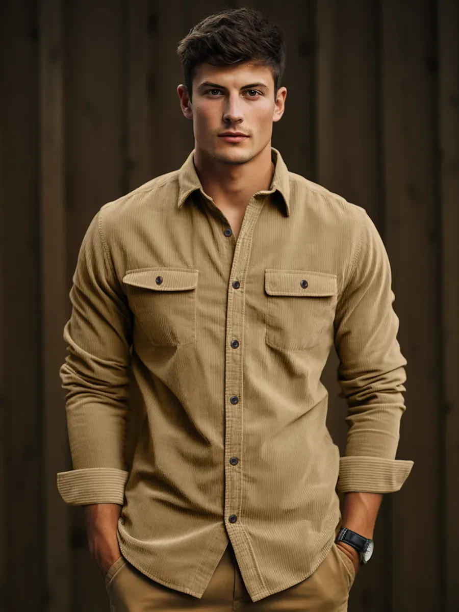 StrickKraft Herren Gestreiftes Strickpolo