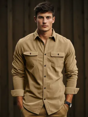 StrickKraft Herren Gestreiftes Strickpolo