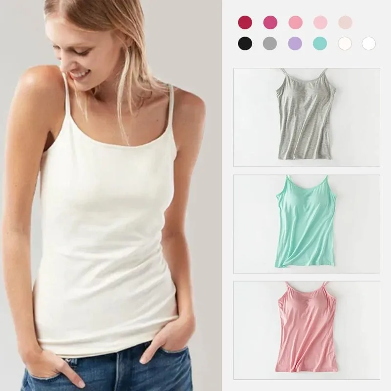 🔥Summer Sale 49% Off - Tank With Built-In Bra