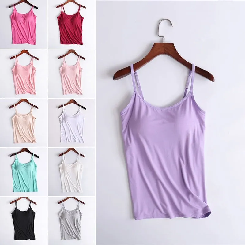 🔥Summer Sale 49% Off - Tank With Built-In Bra