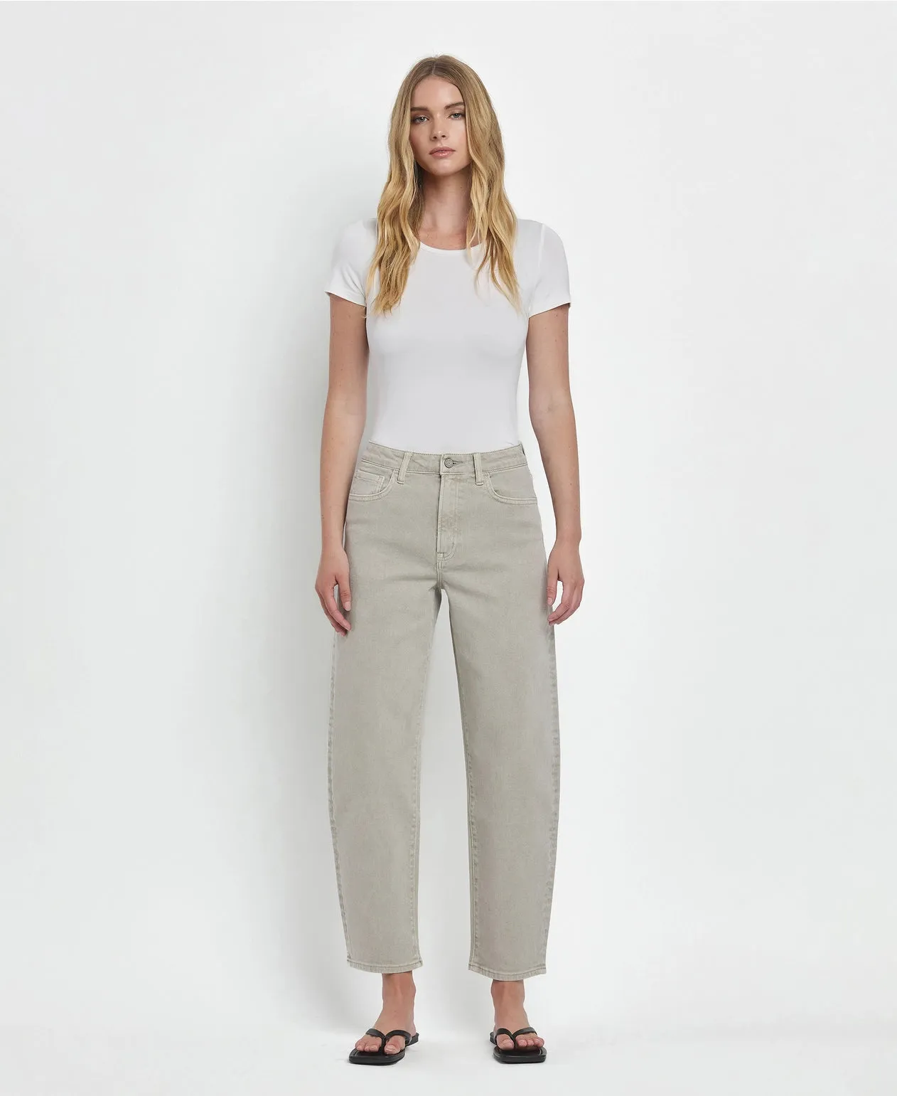 Super High Rise Slim Barrel Jeans