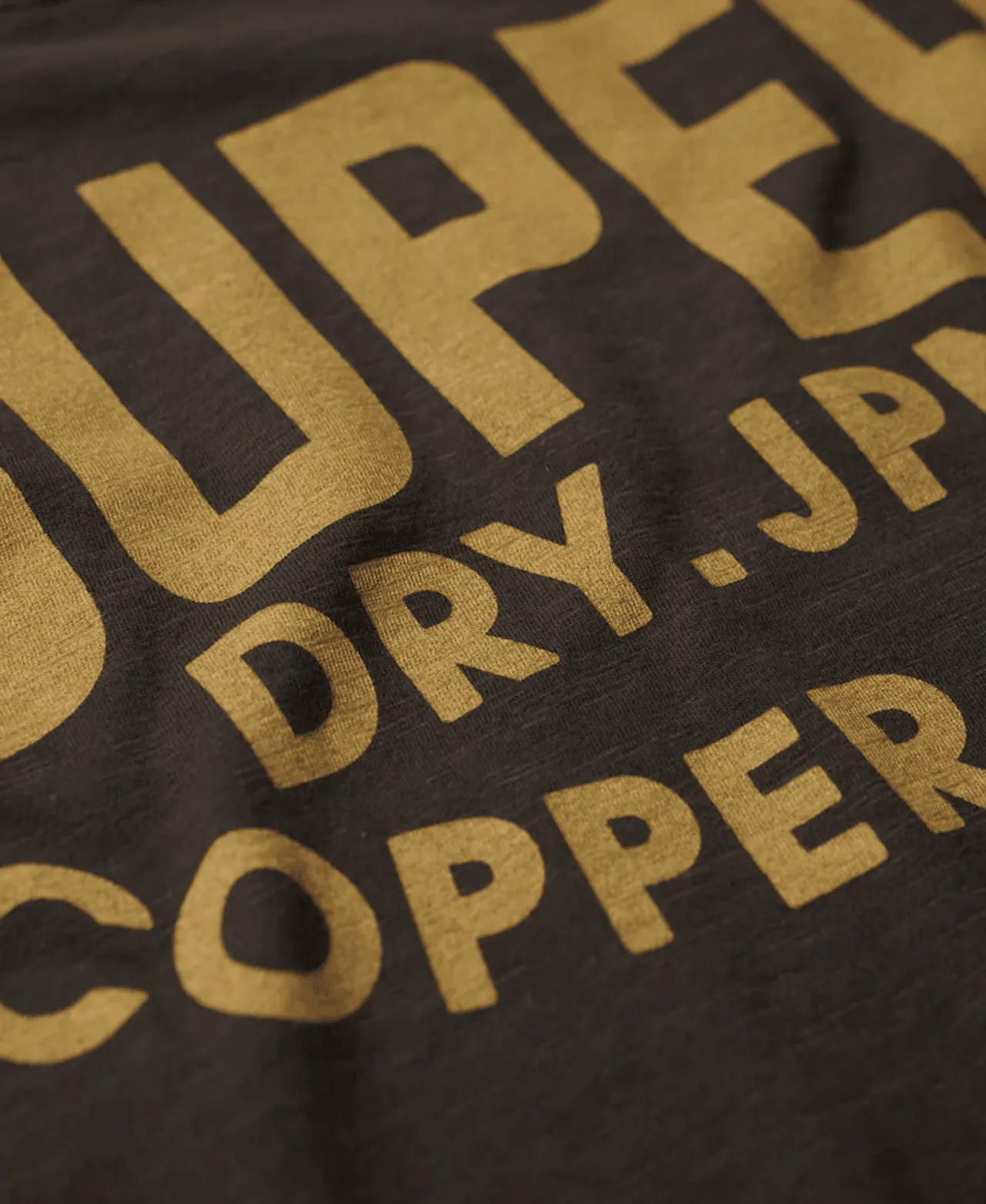 SUPERDRY Copper Label Workwear Tee - Vintage Black Slub