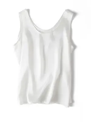 SuyaDream 100% Mulberry Silk Women's Tank Top - Solid Office Lady Style for Spring/Summer