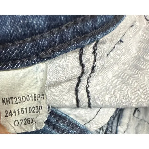 TALBOTS FLARE LEG PINTUCK JEANS  LAPIS WASH