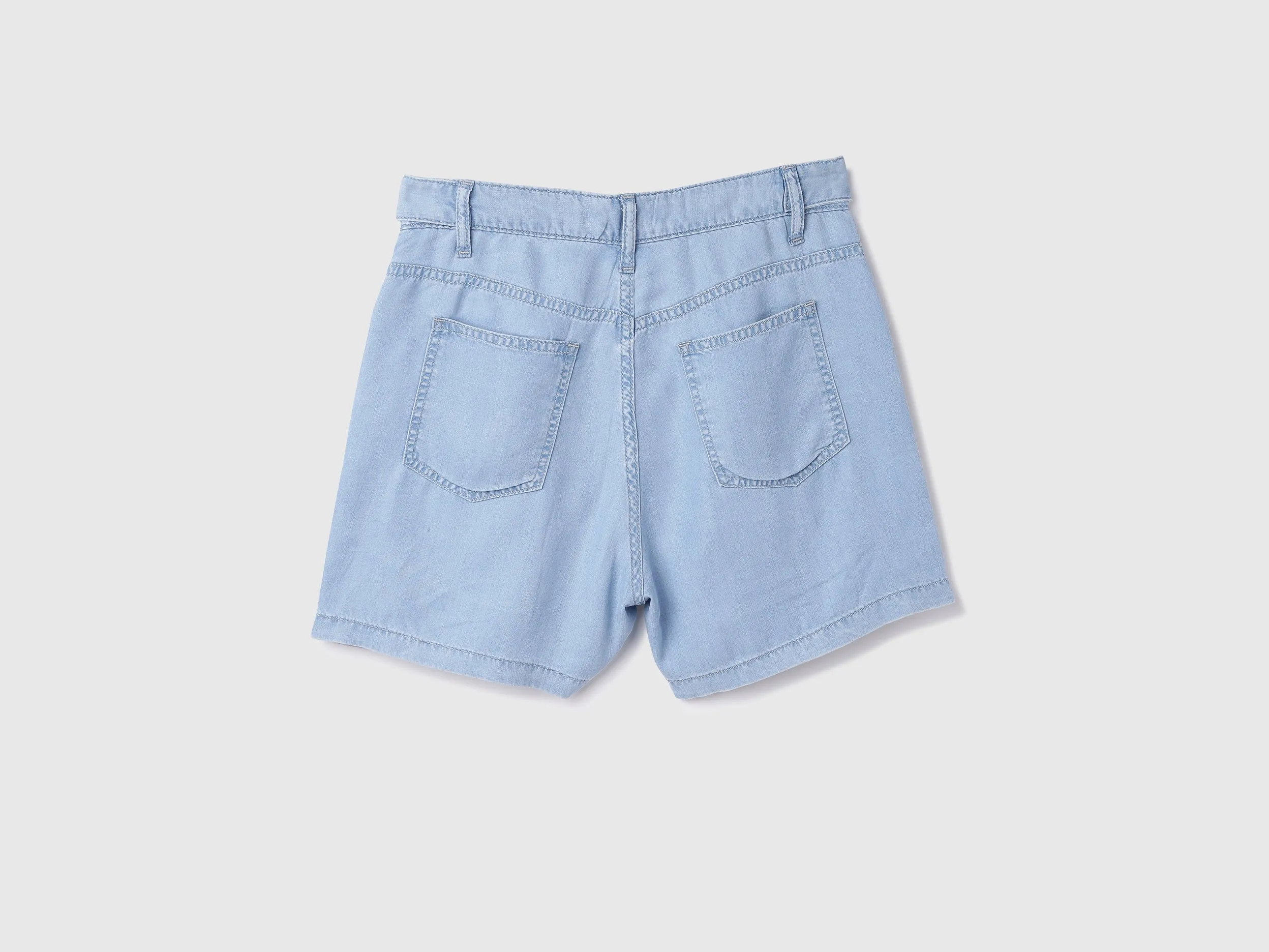 Tencel Solid Regular Length Women Shorts