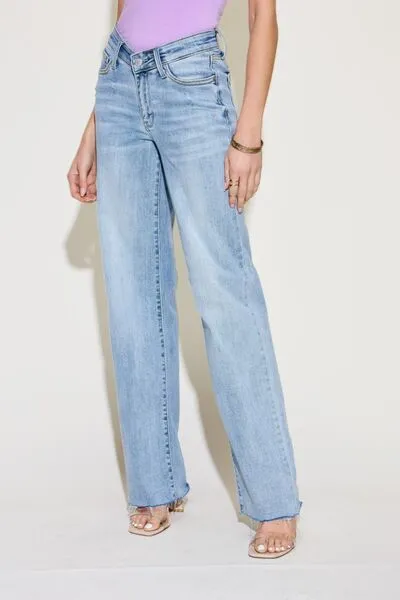 The Clara- V Front Straight Leg Judy Blue Jeans