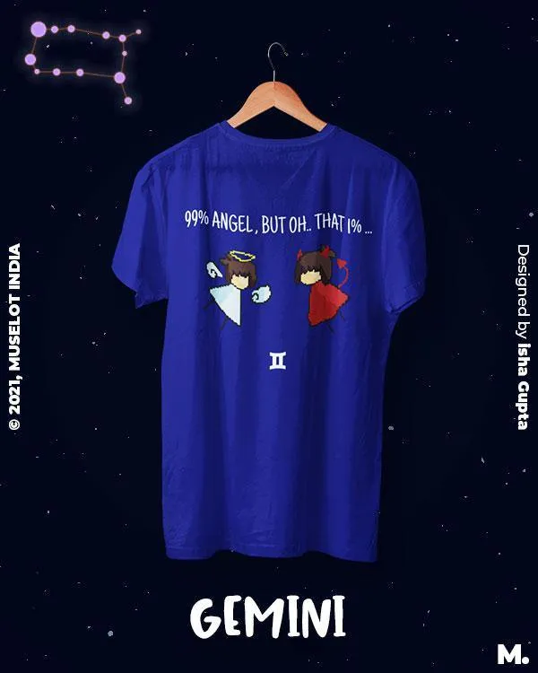 The mysterious gemini printed t shirts