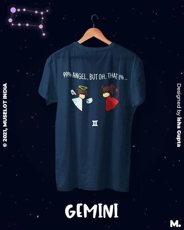 The mysterious gemini printed t shirts