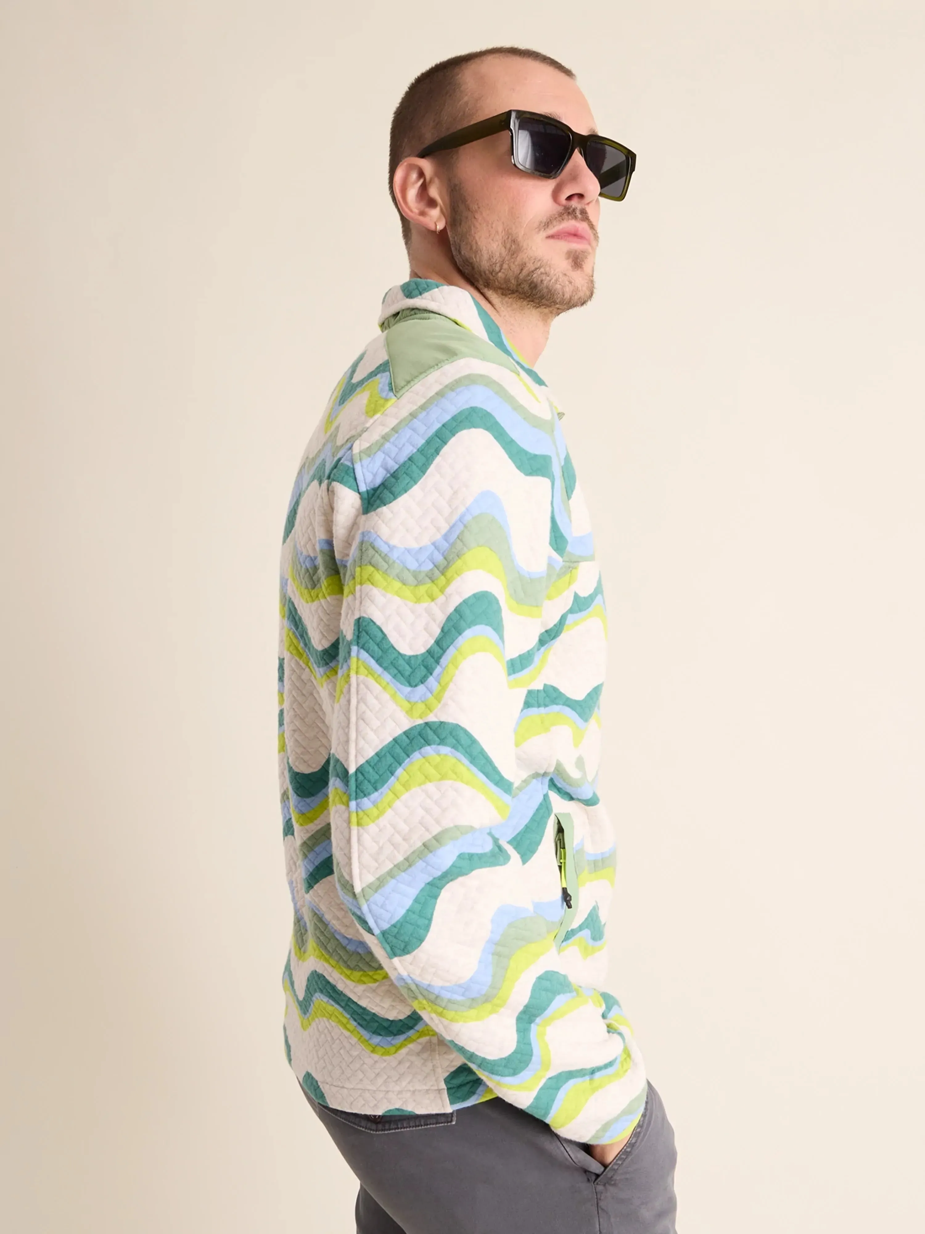 The Side Swipe (Quilted Quarter-Zip)