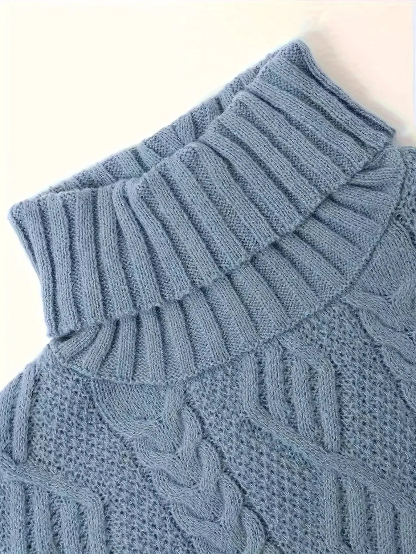 Thick Knit Sweater Dress with Pockets