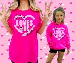 This CUSTOM NAME Loves KC Football Multiple Pink Styles (FINAL SALE)
