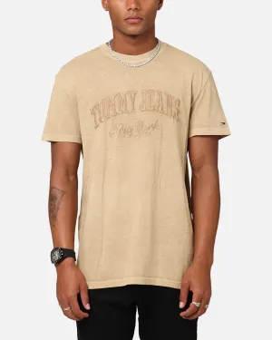 Tommy Jeans Regular Vintage Varsity T-Shirt Tan