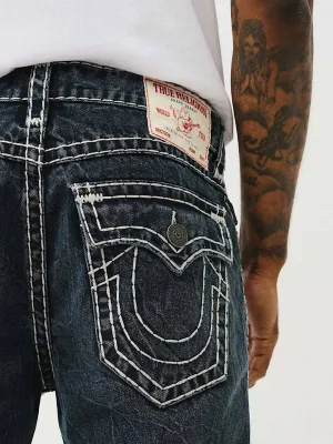 True Religion Super T Billy Bootcut Blue Mid Rise Washed Jeans