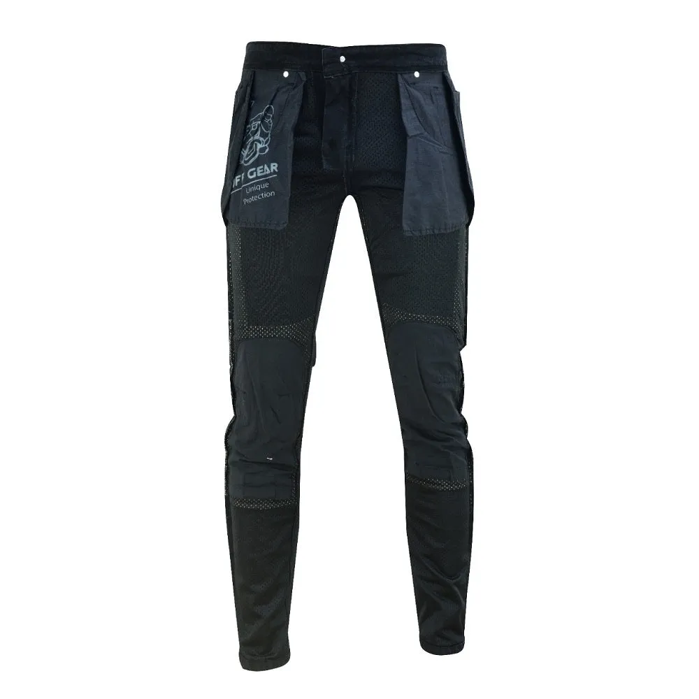 Tuff Gear Motorcycle Premium Straight Fit Black Jeans Lined with DuPont™ Kevlar®