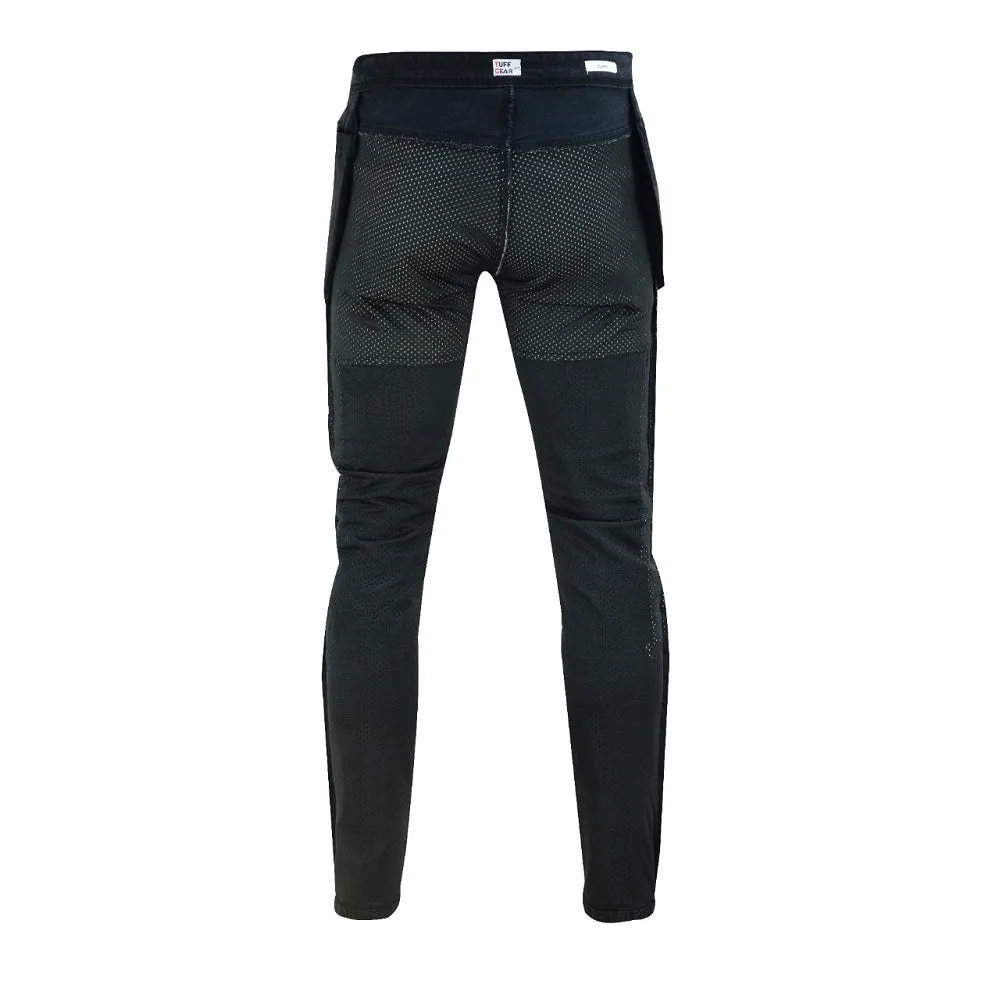 Tuff Gear Motorcycle Premium Straight Fit Black Jeans Lined with DuPont™ Kevlar®