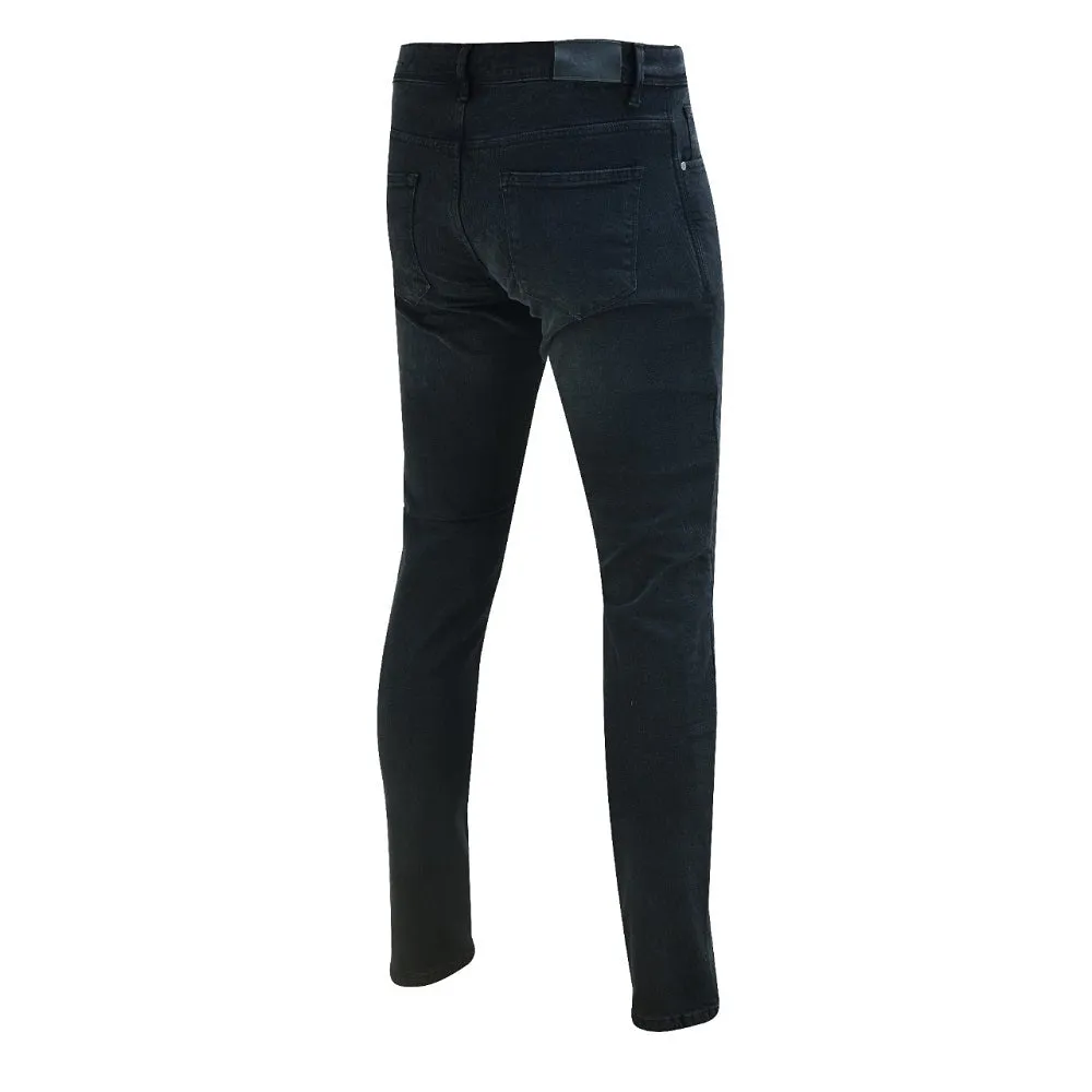 Tuff Gear Motorcycle Premium Straight Fit Black Jeans Lined with DuPont™ Kevlar®
