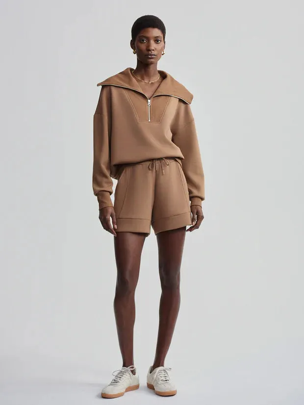 Varley | Catherine Half Zip Sweat {Golden Bronze}