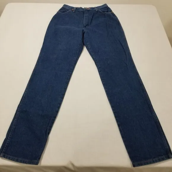 Vintage Wrangler Jeans Womens 11/12 (28x34) Blue 90s Denim 12MWZG High Rise