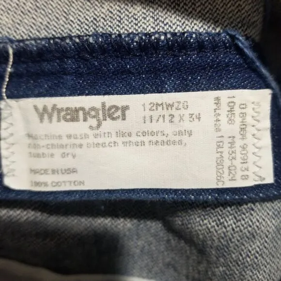 Vintage Wrangler Jeans Womens 11/12 (28x34) Blue 90s Denim 12MWZG High Rise