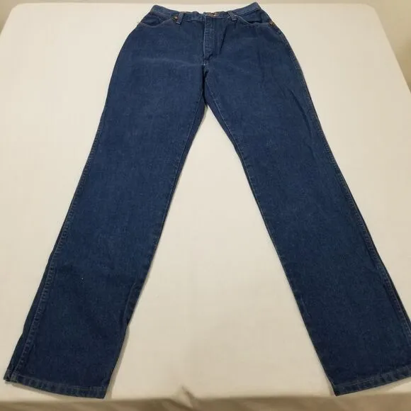 Vintage Wrangler Jeans Womens 11/12 (28x34) Blue 90s Denim 12MWZG High Rise