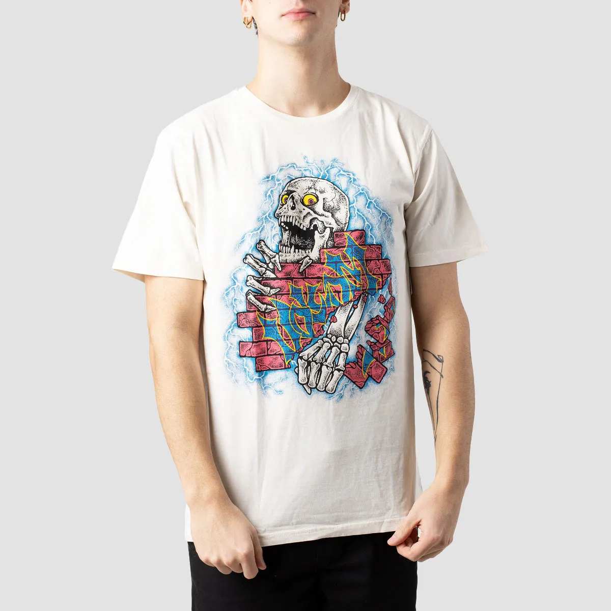 Volcom Wall Puncher T-Shirt Off White