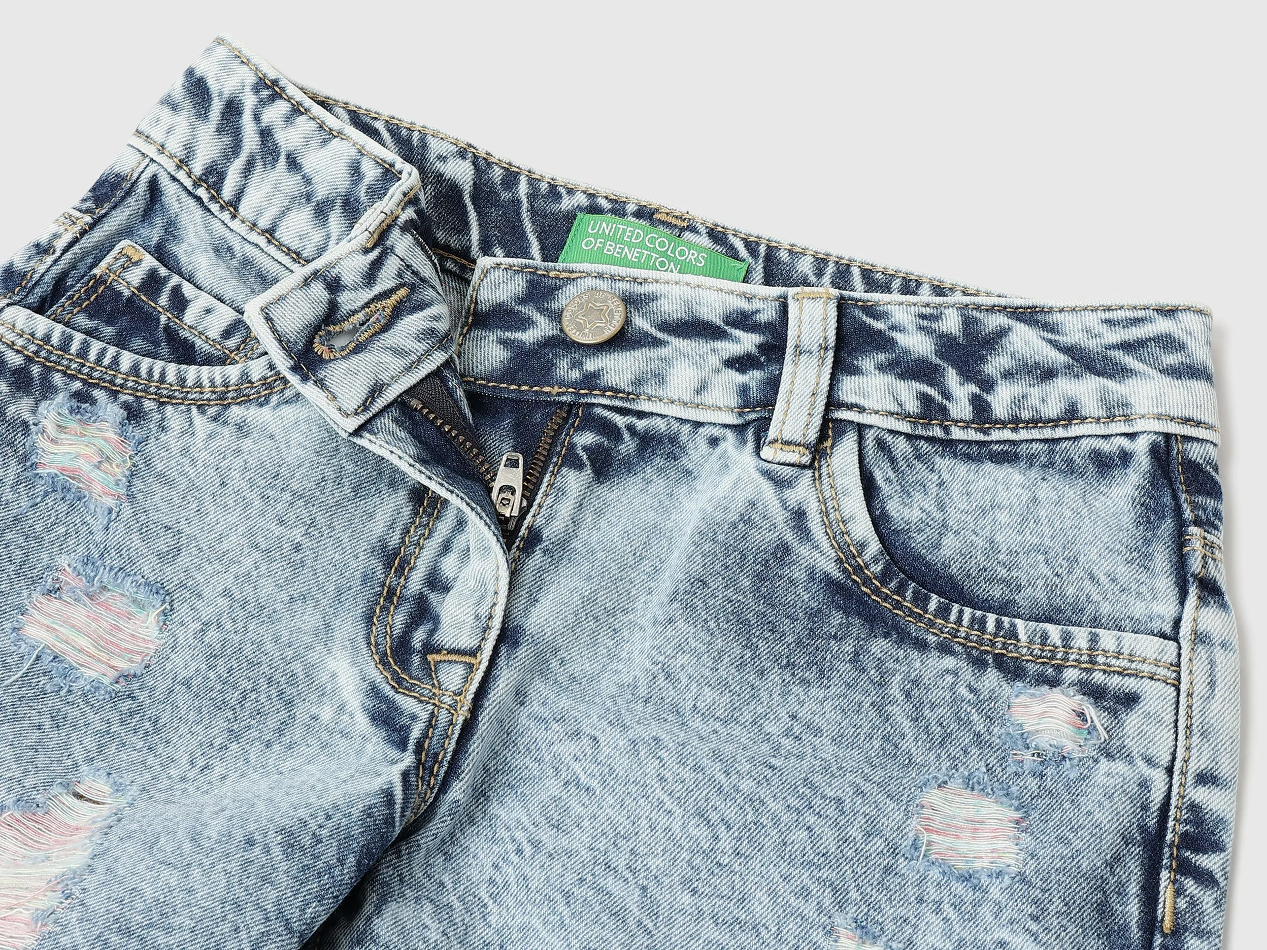 Washed Regular Fit Shorts